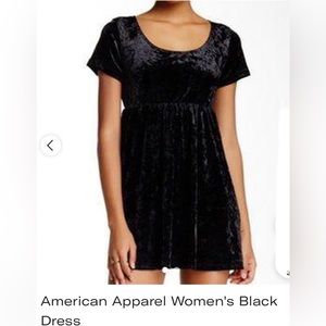 American Apparel babydoll velvet dress